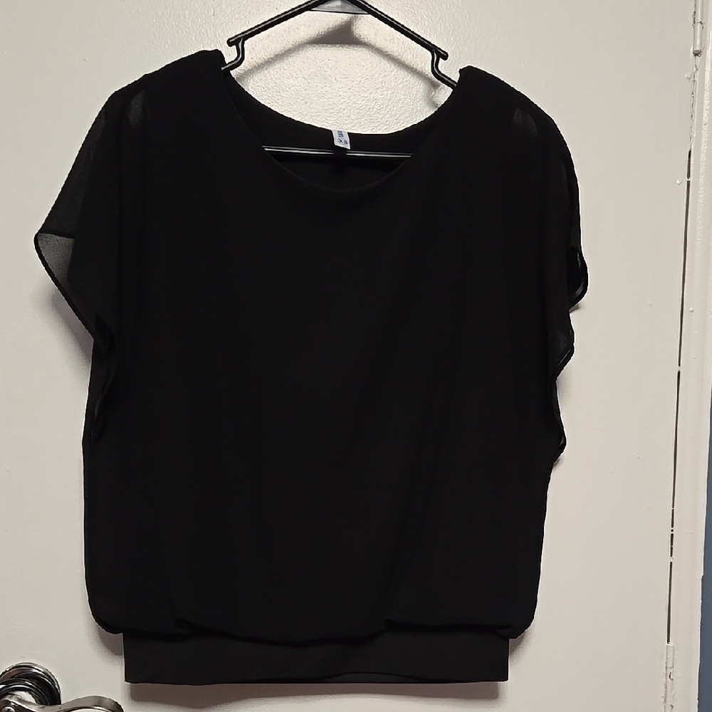Elegant Black Women's Top